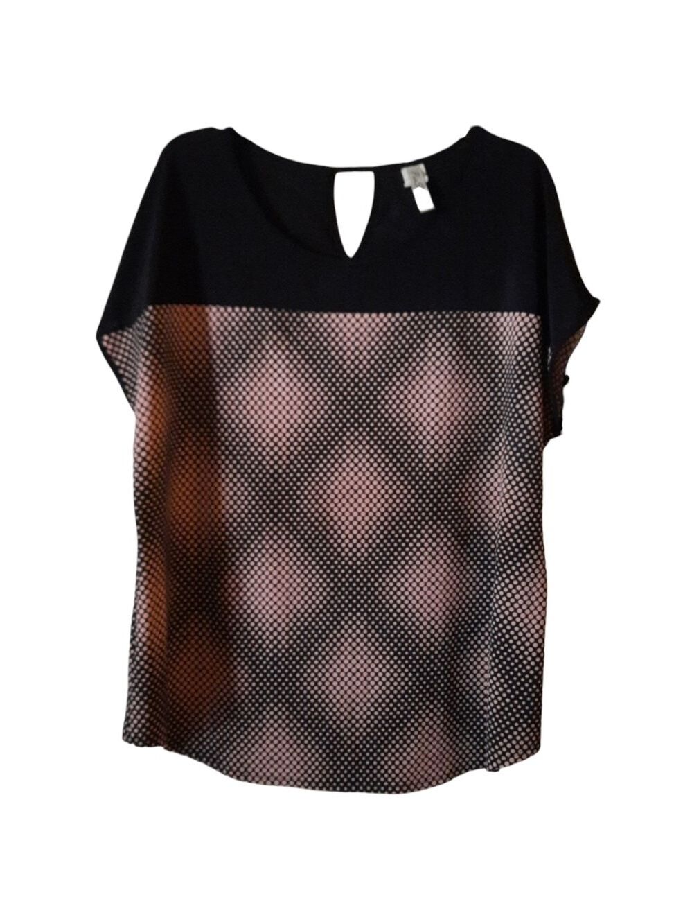 Per Seption Polka Dot Blouse Size 2X